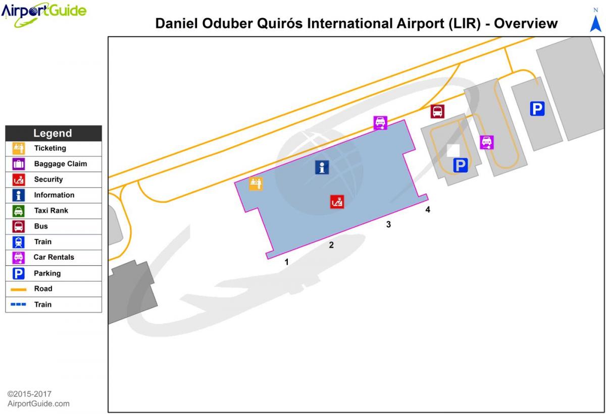 Liberya havaalanı terminal haritası 